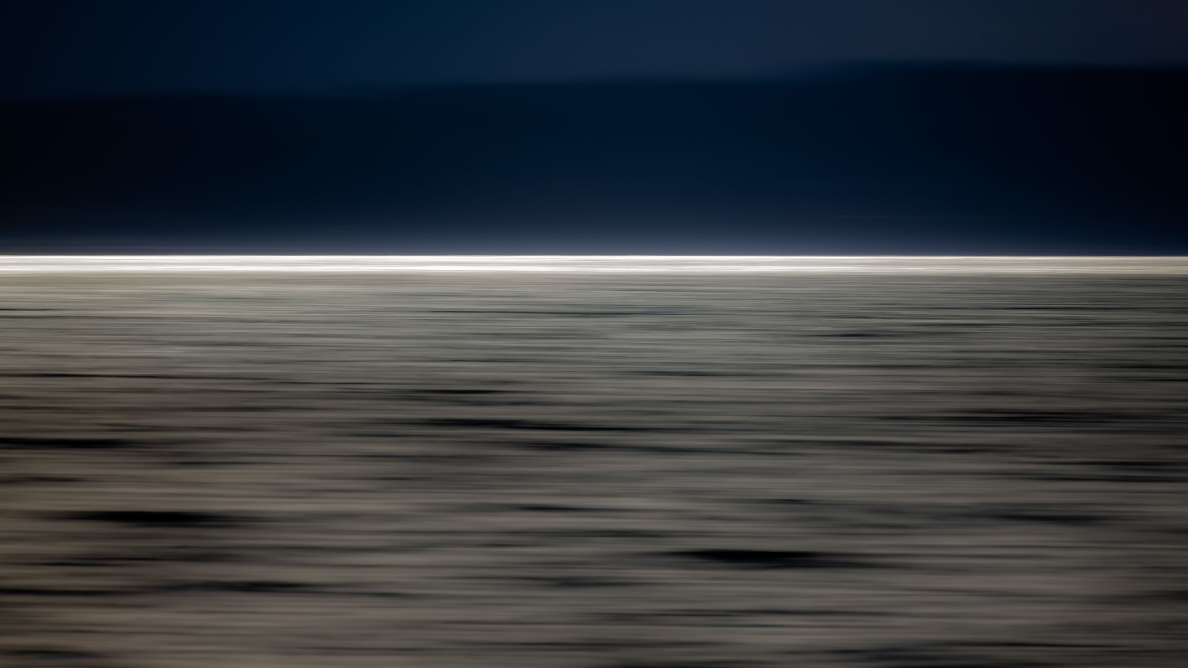 Abstract of sunlight at the horizon over the sea